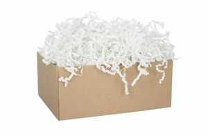 Papierwolle Basic Füllmaterial für Geschenke Polsterpapier Füllwoll 4mm Weiß 1kg - Bild 1 von 8