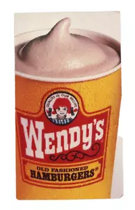 Wendy's Free Frosty Karte 1995 mit älterem Logo - Bild 1 von 3