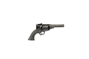 Pewter Revolver Tie Clasp Vintage 93099 Pistol - Picture 1 of 3