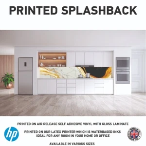 Marble Kitchen Splashback Self Adhesive Printed Laminated Vinyl 3Mtr MS064 - Picture 1 of 1