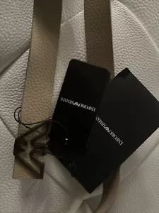 emporio armani womens belt NWT Beige Large Msrp:$195 - Picture 1 of 5