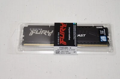 Kingston Fury Beast KF560C40BB-16 16GB DDR5 6000MT/s Non ECC DIMM REF2.3 - Image 1 of 4