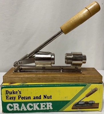 Vintage Duke's Easy Pecan and Nut Cracker in Original Box Steel & Wood Holidays - Image 1 of 4