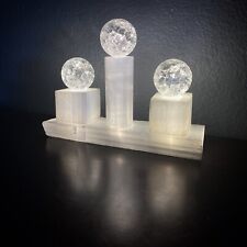 Selenite Natural Crystal Lamp Selenite Sphere Handmade Lamp Crystal Lamp LED