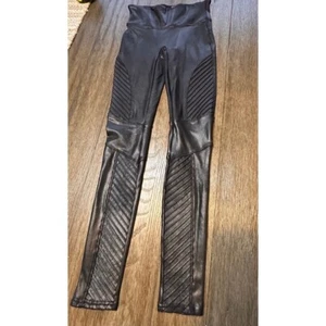 Spanx Kunstleder Moto Leggings Sculpt Schwarz XS Extra Small - Bild 1 von 7