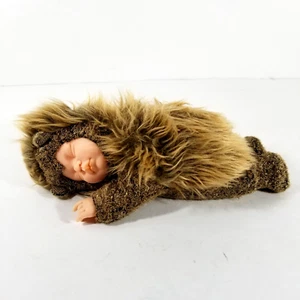 Anne Geddes Baby Hedgehog Bean Bag Plush Doll Vinyl Face Hands 9 Inches Long - Afbeelding 1 van 5