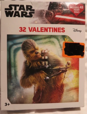 Star Wars Valentines❤48 Cards & Heart Seals classroom with 8 Cool Designs - Image 1 of 4