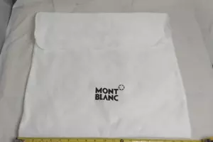 Authentic MontBlanc Mont Blanc White Cloth Dust Bag 20” x 20” Good condition. - Picture 1 of 18