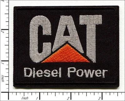 QIAGRAPHIX 24 Pcs Embroidered Iron on patches Diesel Power CAT 86x65mm AP063cT1