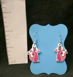 Figment the Dragon Earrings Disney Inspired World Resort Epcot Imagination - Picture 1 of 2