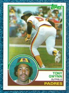 Tony Gwynn Rookie RC 1983 Topps #482 casi nuevo Hof Padres 3.000 hits (F) - Imagen 1 de 1