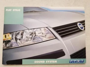 FIAT STILO SOUND SYSTEM Car Owners Handbook SEP 2001 #603.47.856 2nd Edition - Picture 1 of 4