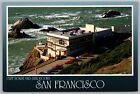 San Francisco California Cliffhouse Seal Rocks Old Cars Ca 1988 Vtg Postcard C5