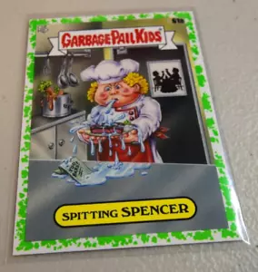 2021 Topps Garbage Pail Kids: Food Fight! #61a Spitting Spencer Booger Green - Picture 1 of 2