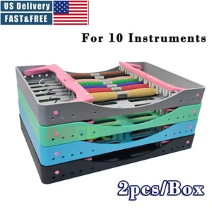 Dental Instruments Sterilization Tray Disinfection Cassette Resin Filler Holder - Picture 1 of 7