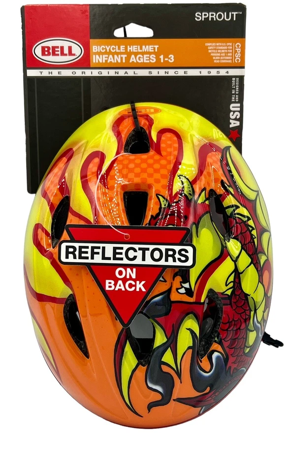 Bell 7084249 Infant Sprout Bike Helmet Orange/Tang Drake 47-52cm