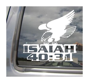 Isaiah 40:31 Bible Verse Soar Like Eagles Christian Vinyl Decal Sticker 08406 - Bild 1 von 2
