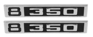 NUEVO Par de Emblemas Front Fender 8 350 / para 1969-72 camión chevy suburbano / 9615 - Imagen 1 de 7