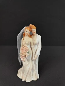 Hochzeitspaar Frauen elegant Hochzeitspaar mit Kleid/Anzug Tortenfigur - Bild 1 von 2