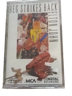 Elton John Reg Strikes Back 1988 MCA Records Cassette Tape - Image 1 of 4
