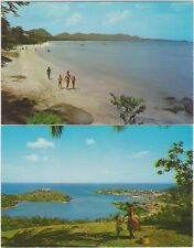 Grenada postards Two views, St. George's   unused