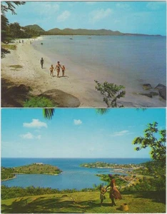 Grenada postards Two views, St. George's unused - Picture 1 of 1