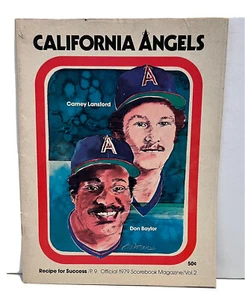California Angels 1979 Scorebook Magazine Don Baylor Cover Unscored - Picture 1 of 5