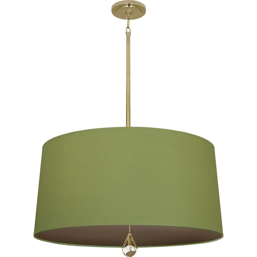 Robert Abbey Williamsburg Custis 3 Light Pendant, Brass, Parrot Green - BN332 - Image 1 of 1