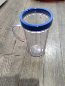Replacement Parts Tall Mug 20 oz For Magic Bullet / NutriBullet with blue ring - Picture 1 of 2