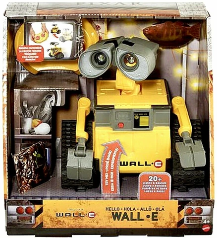 HELLO WALL-E lights & sound remote control toy robot NEW rc talking disney pixar Cover