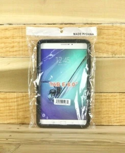 Lot of 3 NEW Black Silicone Rugged Case for Samsung Tab E 8" (AMX) - Picture 1 of 3