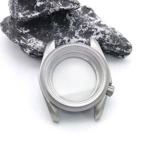 41mm koperta zegarka ze stali nierdzewnej część szafirowe szkło do mechanizmu NH35 / NH36 - Zdjęcie 1 z 5
