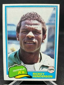 1981 Topps #261 Rickey Henderson - Picture 1 of 2