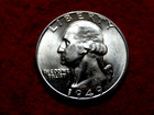 1949 D 25C WASHINGTON UNC 90% SILVER QUARTER      ITEM #81R