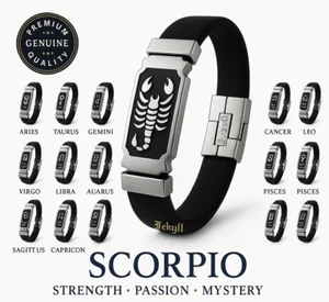 Zodiac Signs Spirit Bracelet Magnetic Closure 12 Constellation Zodiac Bracelets - Picture 1 of 26