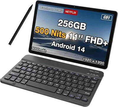 AGM PAD T2 Tablet 4GB+4GB+256GB 11" 500 Nits Brightness G91 Widevine L1  - Bild 1 von 4