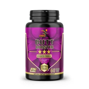 BUTT BOOSTER PILLS STRONG ORGANIC PUERARIA MIRIFICA 60 CAPSULES BUST GROWTH - Picture 1 of 12