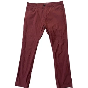 Kenneth Cole Chino Hose Herren 38 x 32 braun einfarbig gerades Bein Grunge City 90er - Bild 1 von 11
