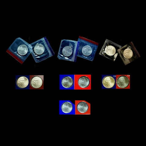 2005 2006 2007 2008 2009 & 2010 P+D Jefferson Satin Nickels Set in Mint Wrap Cover