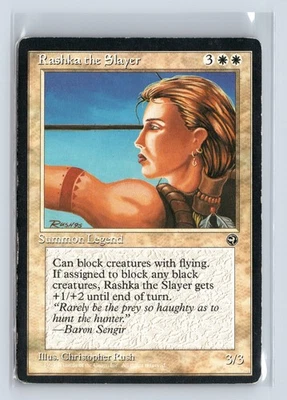 RASHKA THE SLAYER – MTG Magic the Gathering Card – Homelands – Uncommon - Image 1 of 4