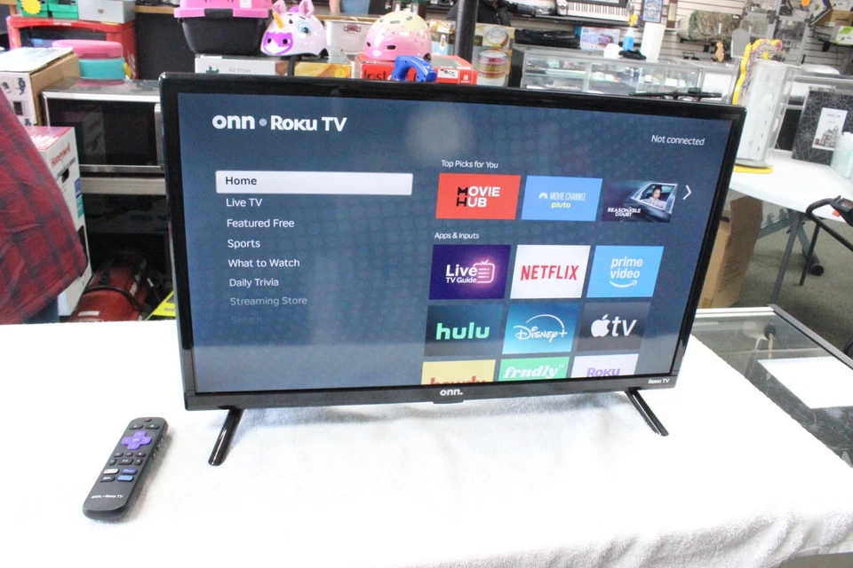 Onn 24" Class HD (720P) Roku Smart LED TV (100012590) With Remote - Image 1 of 4