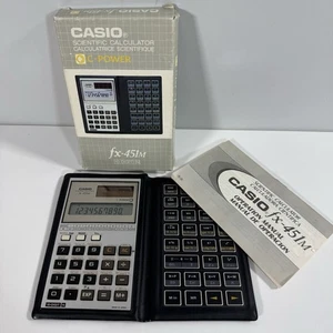 Casio FX-451M Scientific Calculator Solar Powered Vintage Boxed & Instructions - Picture 1 of 19