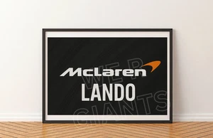 F1 McLaren Lando Norris 17"x11" Kunstdruck - Bild 1 von 2