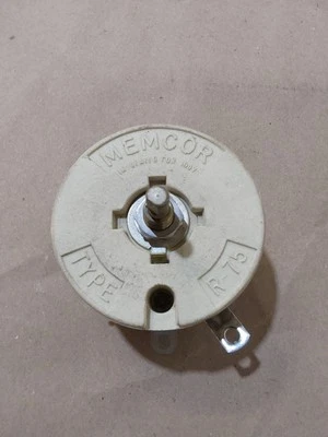 MEMCOR TIPO R-75, 6 OHM, 3.54 AMP, 300V, POTENCIÓMETRO REÓSTATO Foto 1 de 2