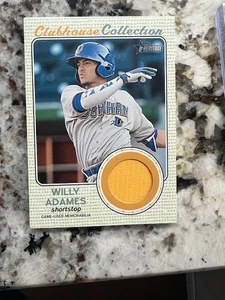 2017 TOPPS HERITAGE MINOR CLUBHOUSE COLLECTION RELIC CARD WILLY ADAMES #CCR-WA - Picture 1 of 1