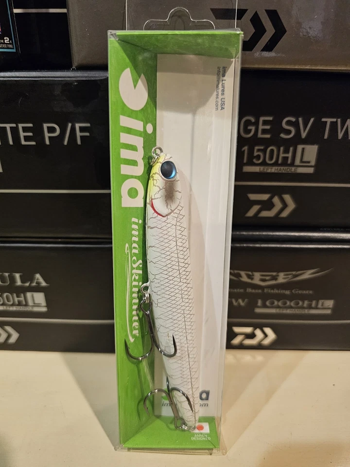 Isca lápis Ima skimmer 'White Walker' baixo topwater caminhada cor limitada  - Imagem 1 de 2