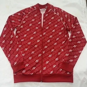 Adidas Youth Boys Track Jacket Red Size XL (18/20) Logo Full Zip NEW - Picture 1 of 7