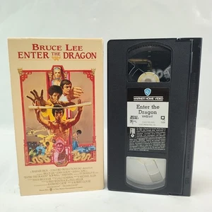 Enter The Dragon (1973) - Bruce Lee Vintage VHS Tape 1993 KUNG-FU Htf Cover - Picture 1 of 6