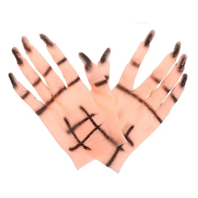  Female Ghost Gloves Ladies Child Halloween Party Scary Claws Mittens - image 1 of 4
