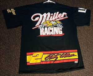 VTG 90s NASCAR Rusty Wallace Double Sided Mille Lite Racing Tee Rare  Adult XL - Picture 1 of 6